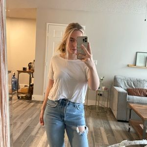 Lululemon Athletica Classic-Fit Cotton-Blend T-Shirt White